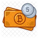 Btc Coin Five  Icon