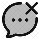 Bubble-Chat abbrechen  Symbol