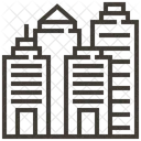 建物、都市、超高層ビル アイコン