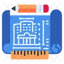 Building blueprint  Icon