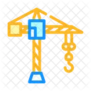 Construction Crane Color Icon