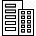 建物、ビジネスセンター、近代的な建物 アイコン