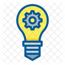 Bulb Gear Idea Icon