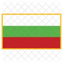 Bulgarien Flagge Land Symbol