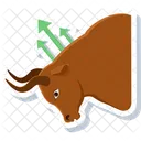 Bull Market Aggressive Pull Market Icon