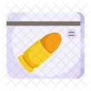 Bullet Evidence Ammunition Cartridge Icon