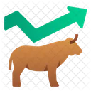 Bullish Uptrend Animal Icon