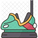 Bumper Cars Driving Icon