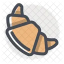 Bun Bakery Croissant Icon