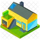 Bungalow Modern House Icon