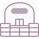 벙커 군 대피소 아이콘