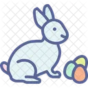 Egg Rabbit Paschal Icon