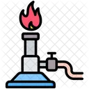 Bunsen Burner Equipment Burning Icon