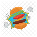 Hamburger Burger Food Icono