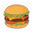 Hamburger Burger Food Icono