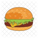 Hamburger Burger Food Icono