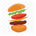 Hamburger Burger Food Icono