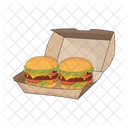 Hamburger Burger Food Icono