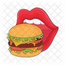 Hamburger Burger Food Icono