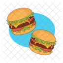 Hamburger Burger Food Icono