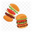 Hamburger Burger Food Icono