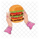 Hamburger Burger Food Icono