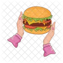 Hamburger Burger Food Icono