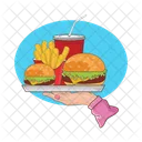 Hamburger Burger Food Icono