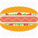 Hotdog Burger Hotdog Sandwich Sausage Icon