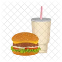 Burger And Drink Fast Food Junk Food アイコン