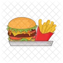 Hamburger Burger Food Icono