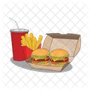 Hamburger Burger Food Icono