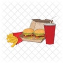 Hamburger Burger Food Icono