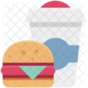 Burger And Juice  Icon