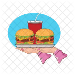 Burger and soda  Icon