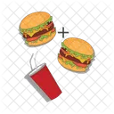 Hamburger Burger Food Icono