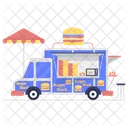 Burger Shack Food Trailer Burger Shop Icon