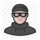 Burglar White Male  Icon