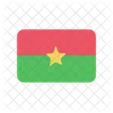 Burkina Faso Flag Country Icon