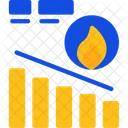 Burn Down Chart Agile Progress Icon