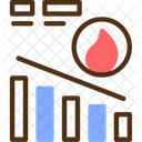 Burn Down Chart Agile Progress Icon