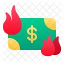 Burn Rate Money Finance Icon