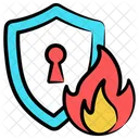 Burn Shield Protection Security Icon