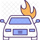 Burning Car  Icon