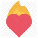 Heart Fire Love Icon