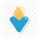 Burning heart  Icon