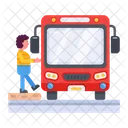 Bus Ride Bus Travel Catching Bus Icon