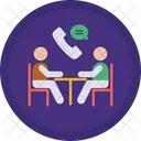 Telephone Business Meeting Team Work Icon