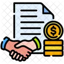 Business Contract Partnership Agreement Icon