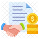 Business Contract Partnership Agreement Icon